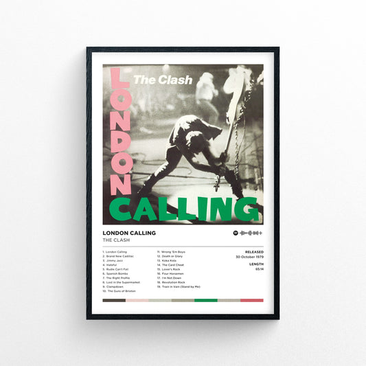 The Clash - London Calling Poster Print | Framed Options | Album Cover Artwork