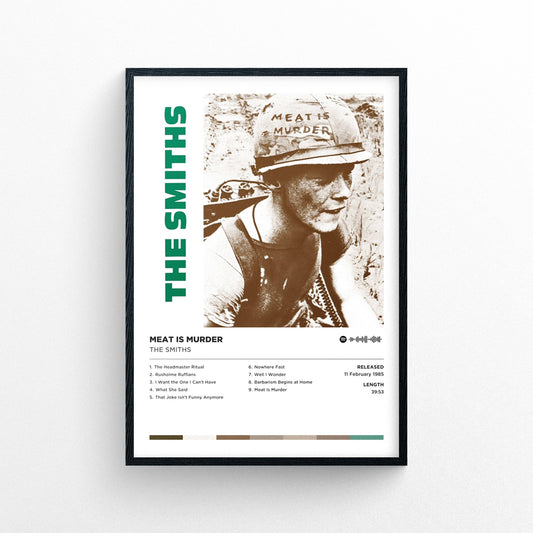 The Smiths - Meat is Murder Poster Print | Framed Options | Album Cover Artwork