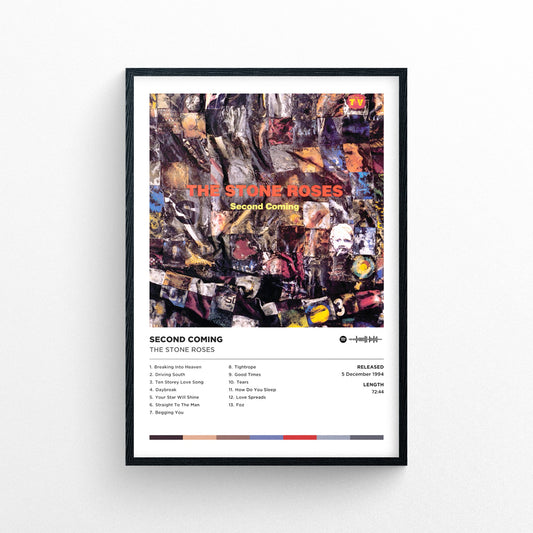 The Stone Roses - Second Coming Poster Print | Framed Options | Album Cover Artwork