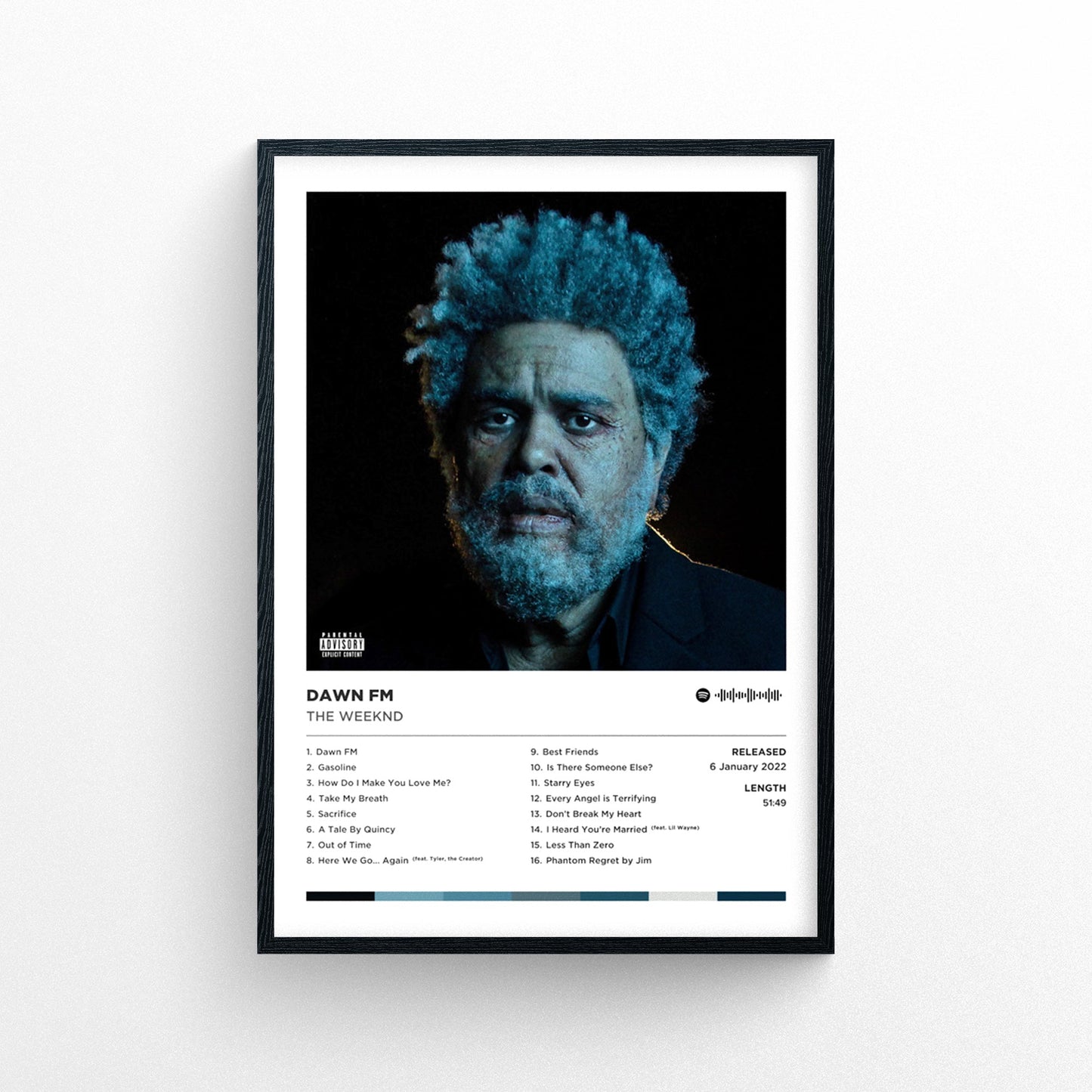 The Weeknd - Dawn Fm Poster Print | Framed Options | Album Cover Artwork