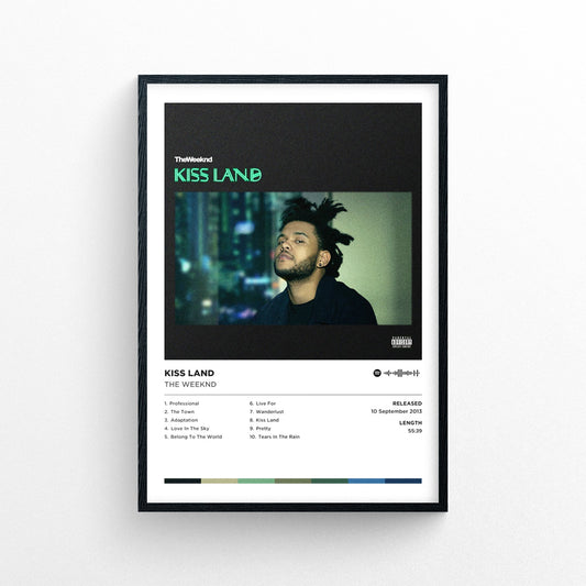 The Weeknd - Kiss Land Poster Print | Framed Options | Album Cover Artwork