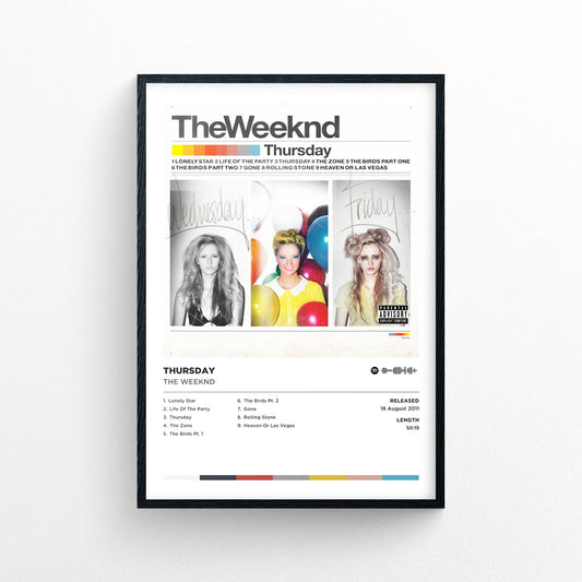 The Weeknd - Thursday Poster Print | Framed Options | Album Cover Artwork