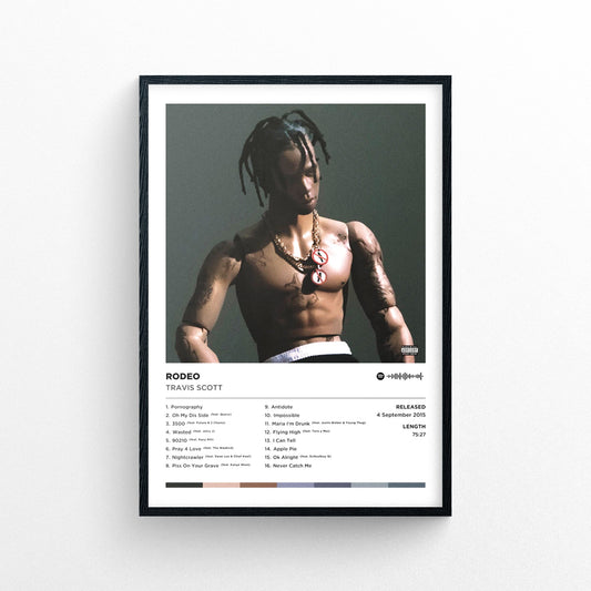 Travis Scott - Rodeo Alternative Cover Poster Print | Framed Options | Album Cover Artwork