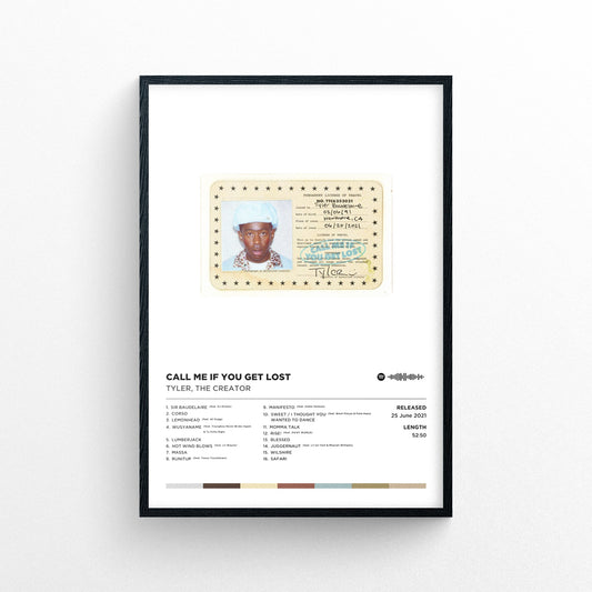 Tyler, The Creator - Call Me If You Get Lost Estate Sale Poster Print | Framed Options | Album Cover Artwork