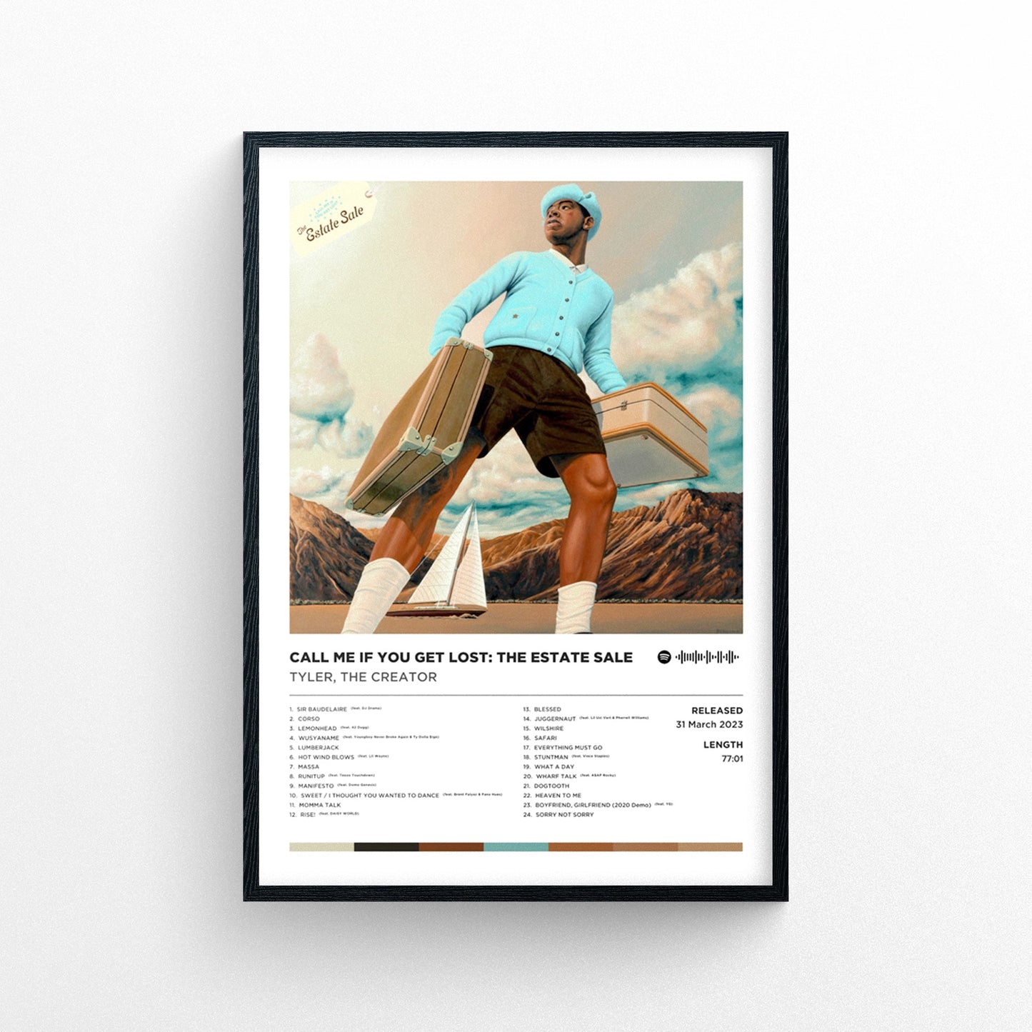 Tyler, The Creator - Call Me If You Get Lost Poster Print | Framed Options | Album Cover Artwork