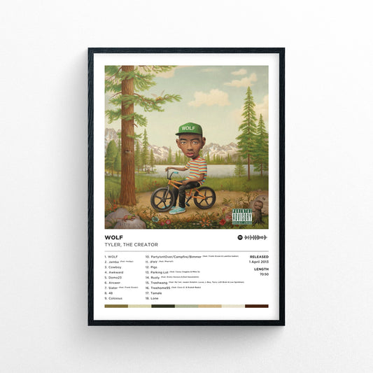 Tyler, The Creator -Wolf Poster Print | Framed Options | Album Cover Artwork