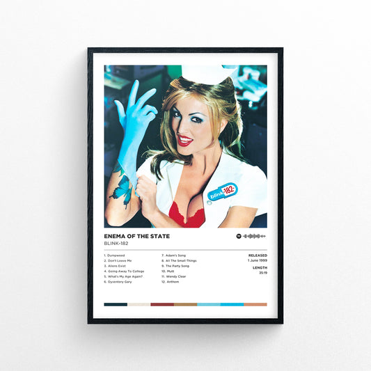 Blink-182 - Enema of the State Poster Print | Framed Options | Album Cover Artwork