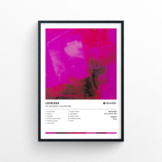 My Bloody Valentine - Loveless Poster Print | Framed Options | Album Cover Artwork